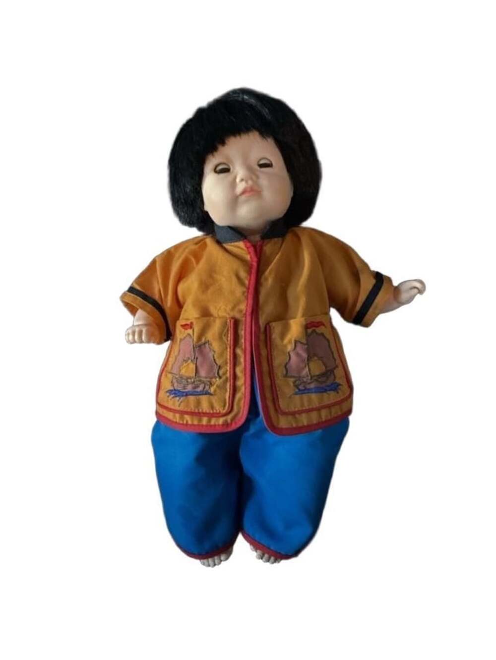 Mieler Dolls Mikkel B. Jacobsen Asian Doll with Embroidered Jacket